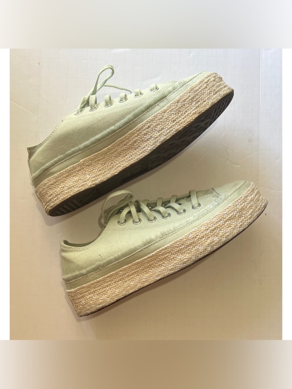 Converse Trail to Cove green oxide/white espadrilles US Women’s 8 UK 6